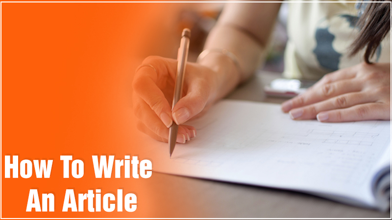 how to writer an article