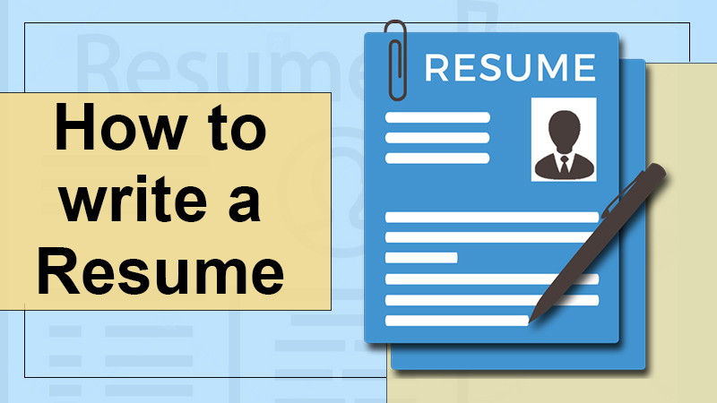 how to write a resume