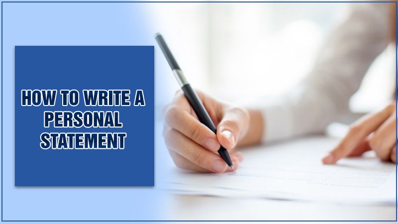 How to write a personal statement