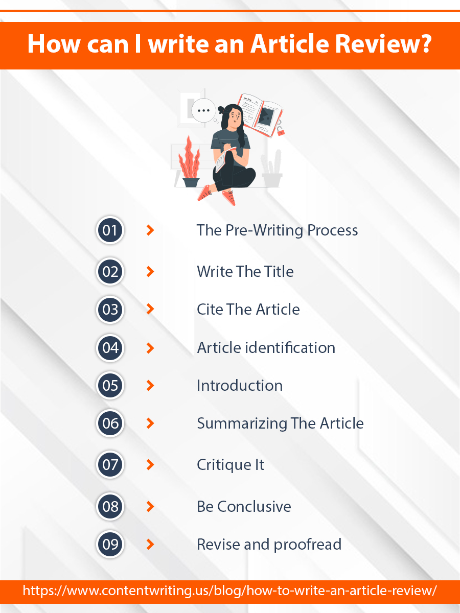 How can I write an article review